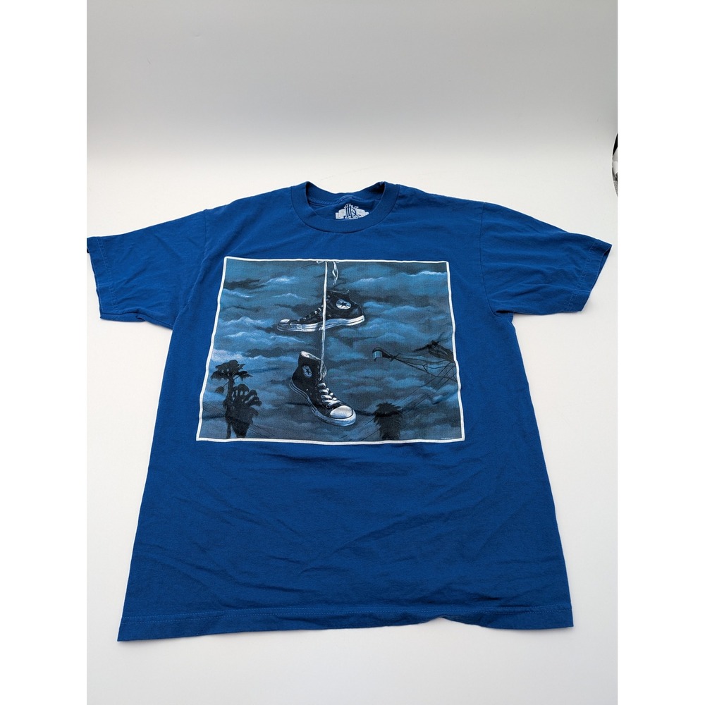 ILLKIDSTREETWEAR Graphic T‎ Shirt Blue Large Converse Shoes Graphic Tee